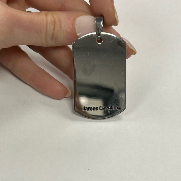 James Cavolini Dog Tag Mens Pendant Sample - Picture 2 of 5